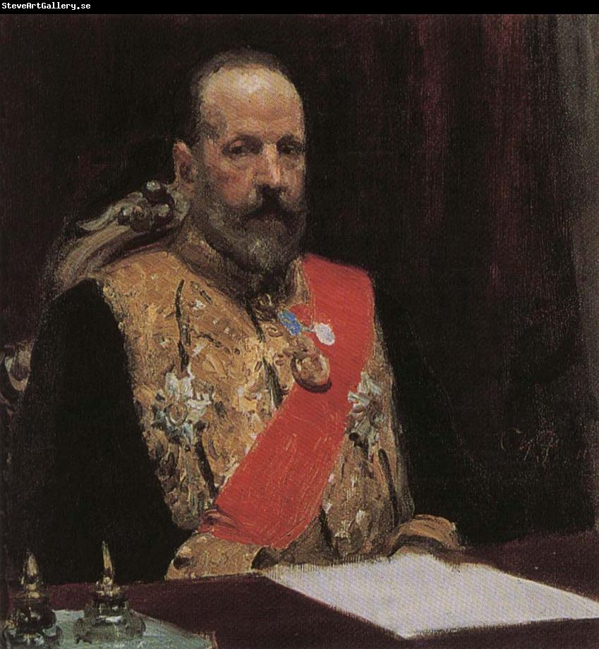 Ilya Repin Portrait of Sergei witte